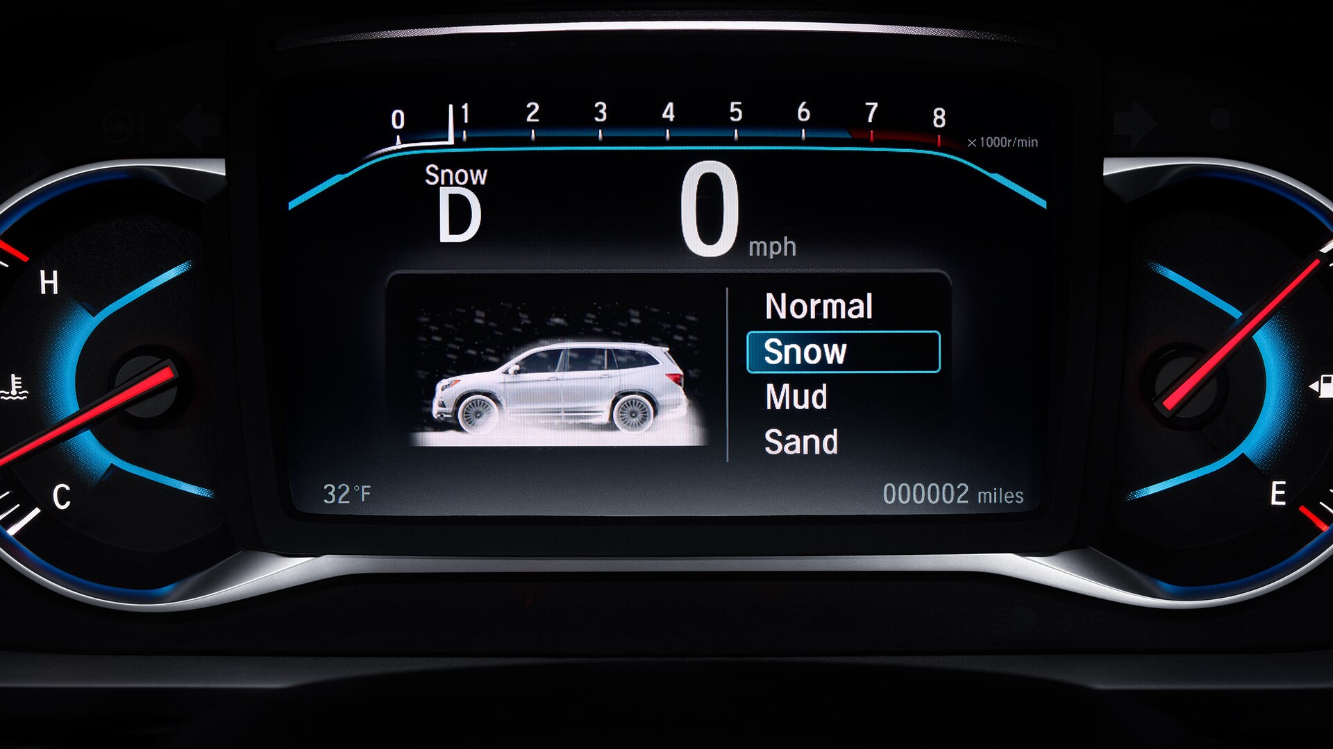 Honda Intelligent Traction Management System Displayed in a 2021 Pilot