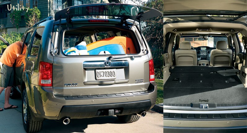 With its second- and third-row Honda Pilot 3rd Row. With its second- and third-row