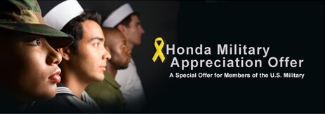 Honda Military Appreciation Offer | A Special Offer for Members of the U.S. Military