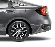 2018 Civic Sedan Sleek Sophisticated Honda Underbody Spoiler Rear