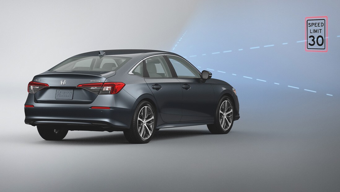 Demonstration of the Honda Sensing® Lane Keeping Assist System feature. Plays video. Opens a dialog.