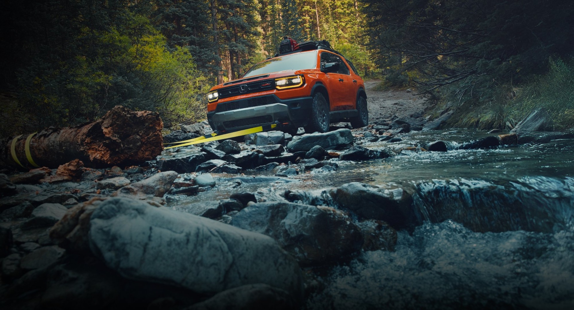 2026 Honda Passport TrailSport on rugged terrain