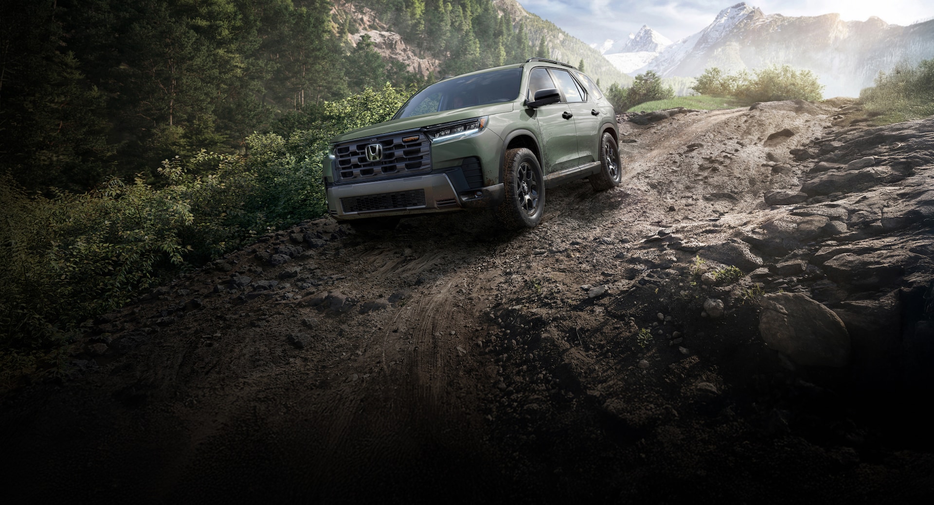 2026 Honda Pilot TrailSport in Ash Green Metallic