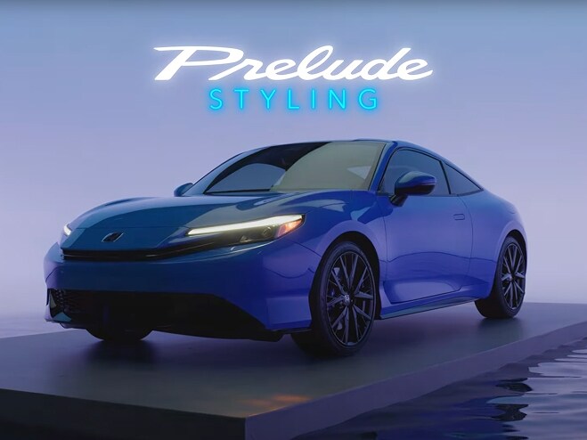 2026 Honda Prelude static 3/4 front view in a showroom
