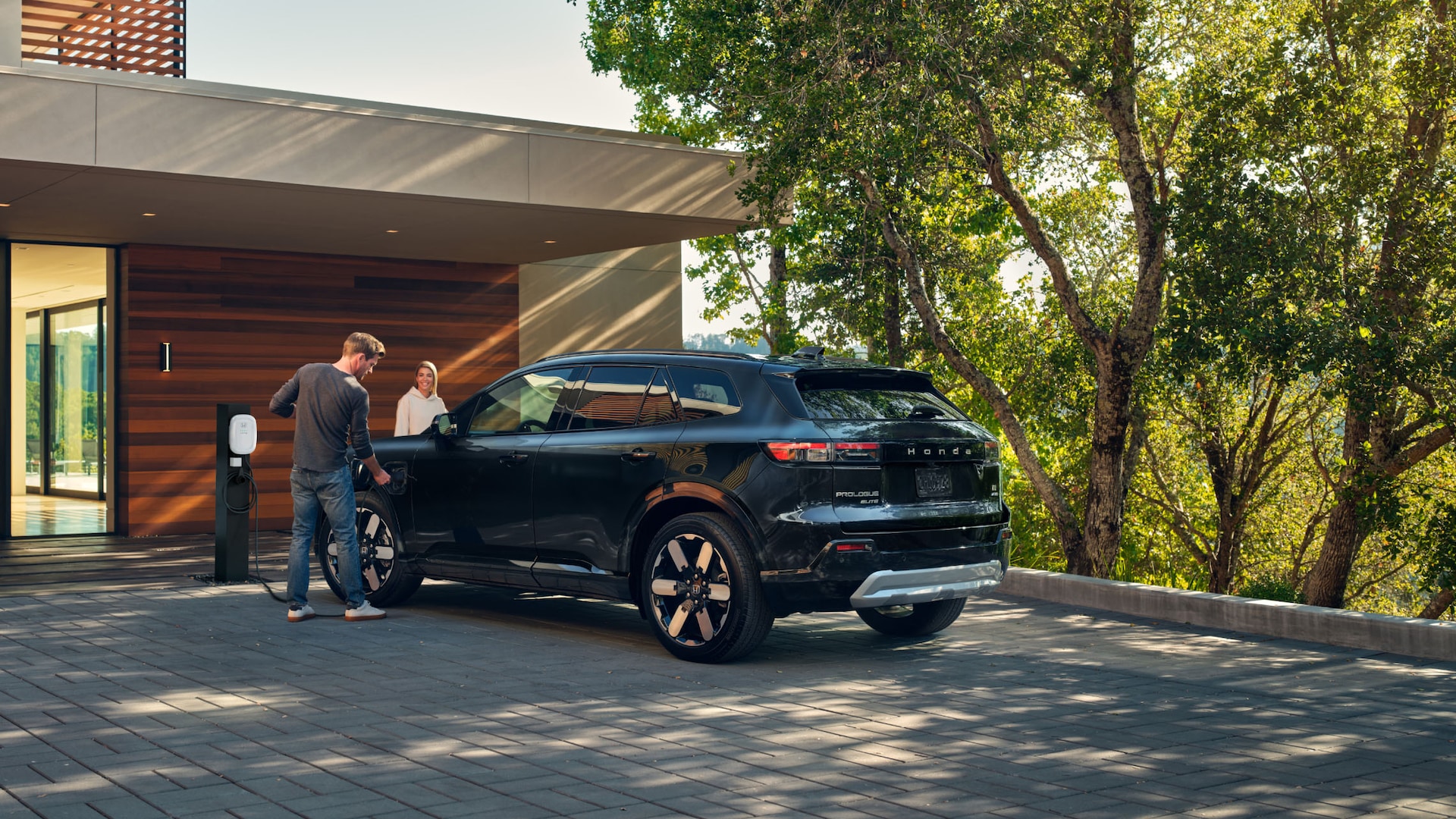 2026 Honda Prologue Elite in North Shore Pearl driving