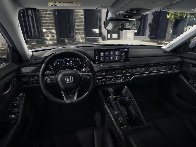 2026 Honda Accord black interior cabin.