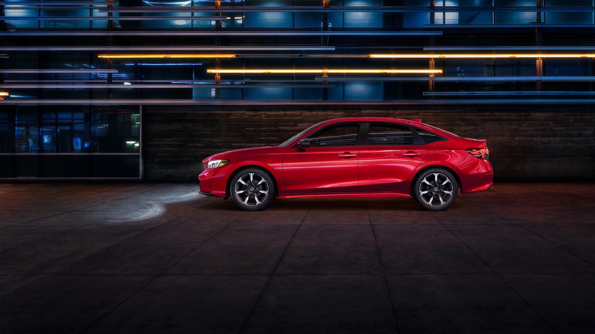 2026 Honda Accord profile view in red