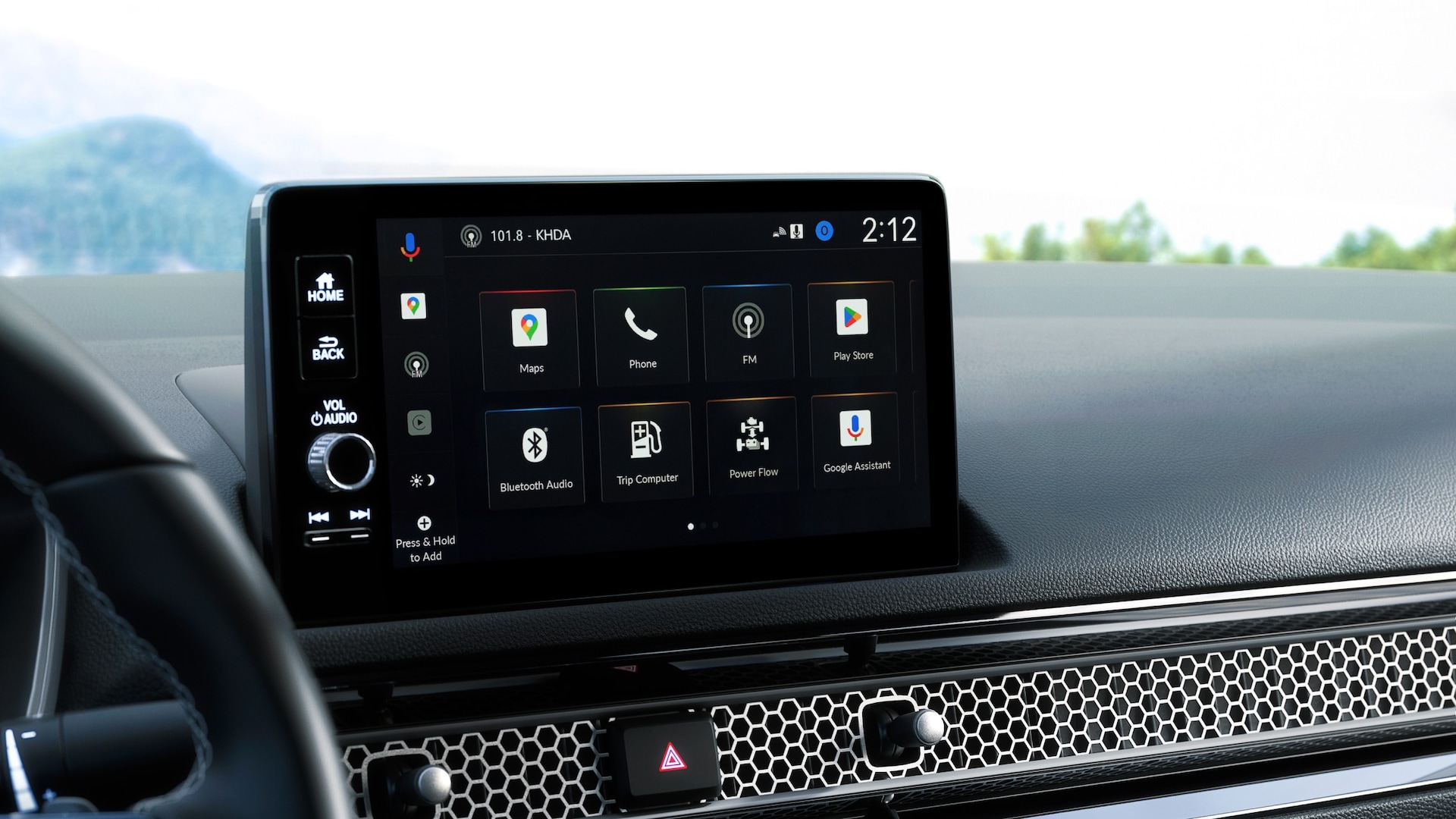 Accord Google built-in display