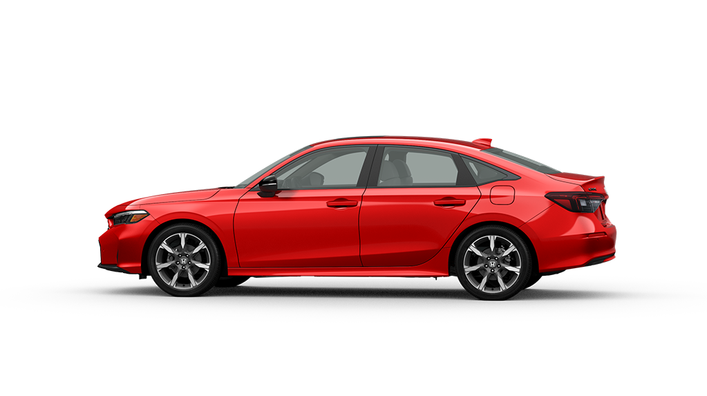 2026 Honda Civic Sedan Sport Touring Hybrid in Rallye Red