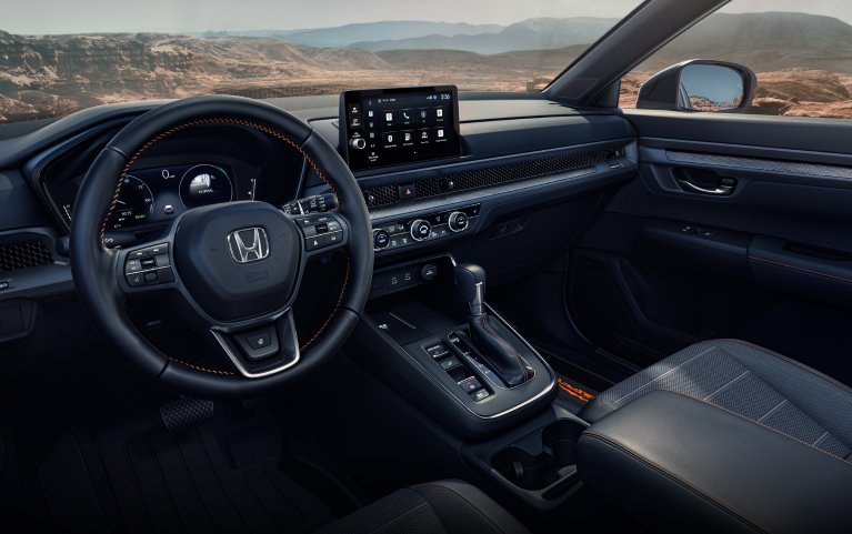 2027 Honda CR-V dashboard and infotainment screen (Compact Crossover SUV).