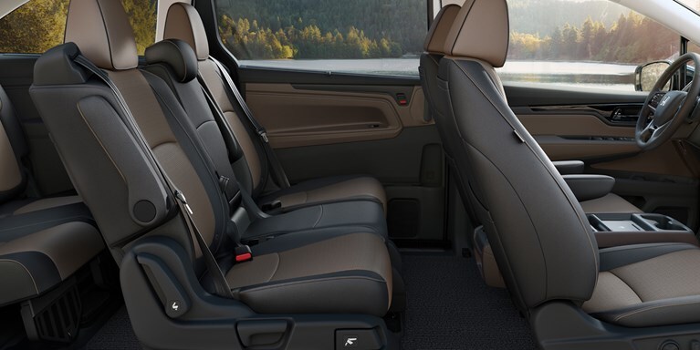 2027 Honda Odyssey Elite Magic Slide second-row seats and spacious third-row leather-trimmed cabin (Minivan).