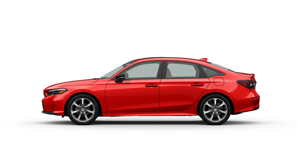 2027 Honda Civic Sedan Sport Touring Hybrid in Rallye Red (Compact Sedan)