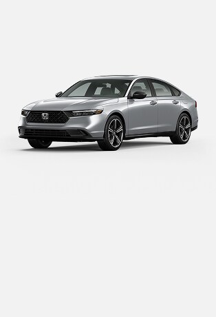 2026 Honda Accord Sport Hybrid in Solar Silver Metallic in a professional studio environment (Mid-Size Sedan).