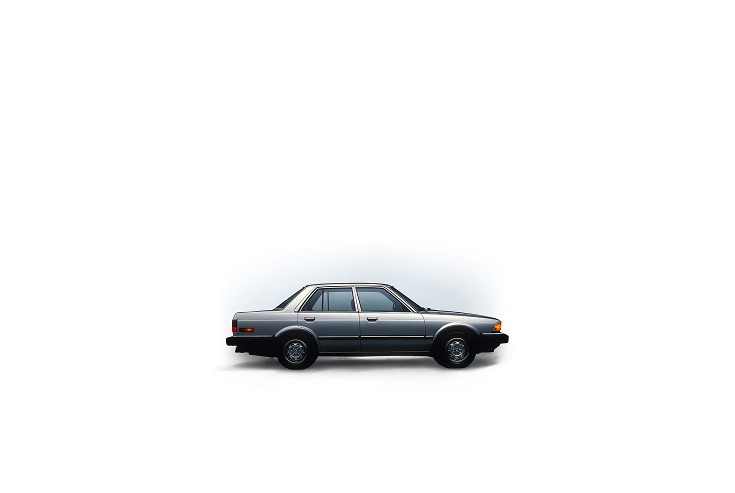 1982 Honda Accord, profile view, in a professional studio environment.
