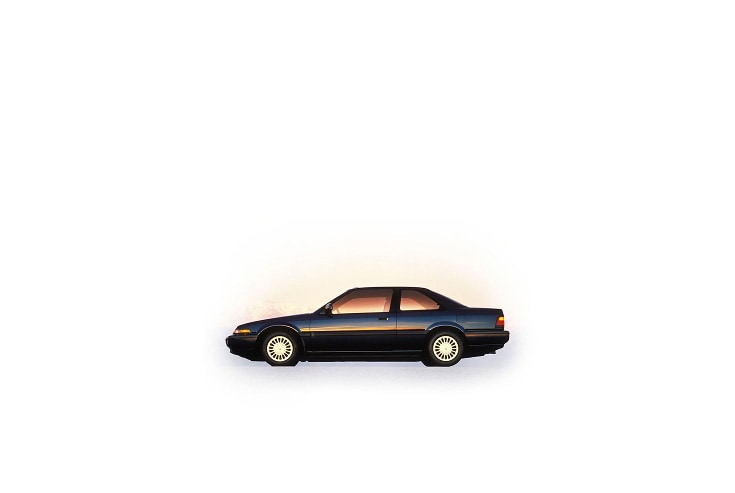 1989 Honda Accord, profile view, in a professional studio environment.