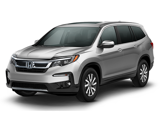 2019 Pilot Lunar Silver Metallic 2WD EX-L with Navigation and Rear Entertainment System
