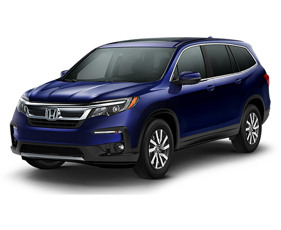 2019 Pilot Obsidian Blue Pearl AWD EX-L with Navigation and Rear Entertainment System